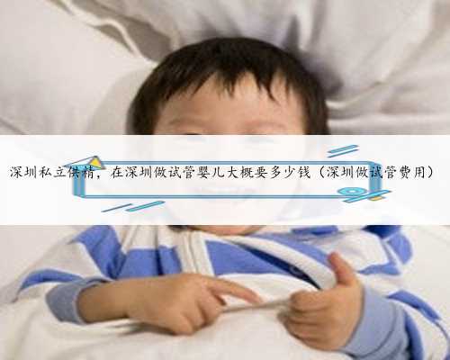 深圳私立供精，在深圳做试管婴儿大概要多少钱（深圳做试管费用）