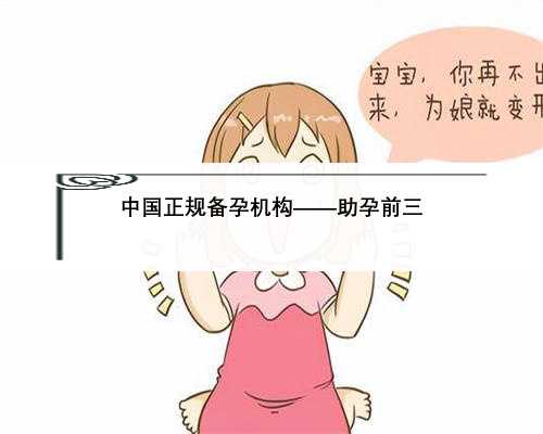中国正规备孕机构——助孕前三